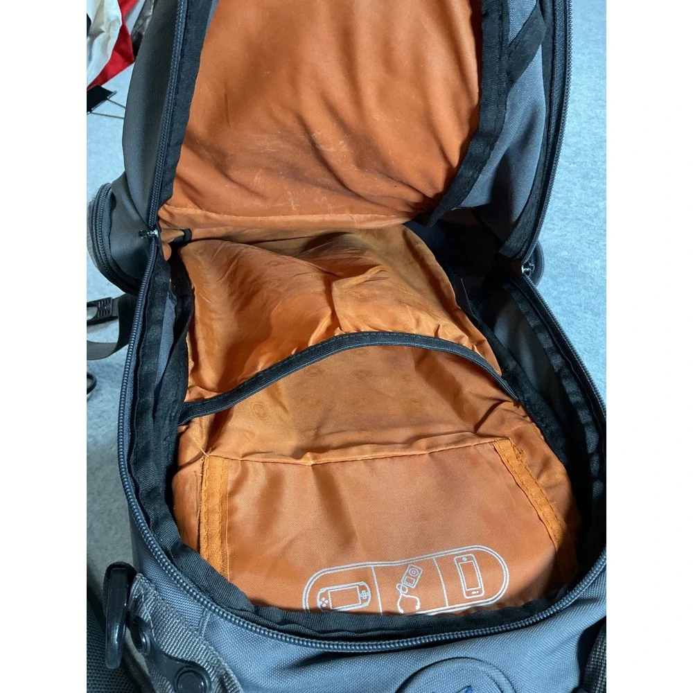 SwissGear Airflow Backpack Gray Navy Blue Travel Laptop Bag School Rucksack